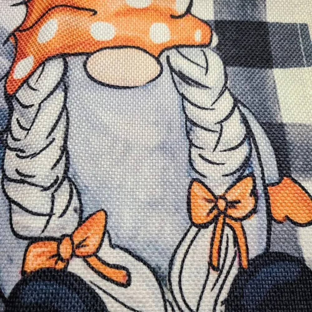 Fall Table Runner Gnome Decor Pumpkin Halloween Thanksgiving Decorative Cloth